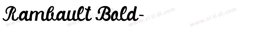 Rambault Bold字体转换